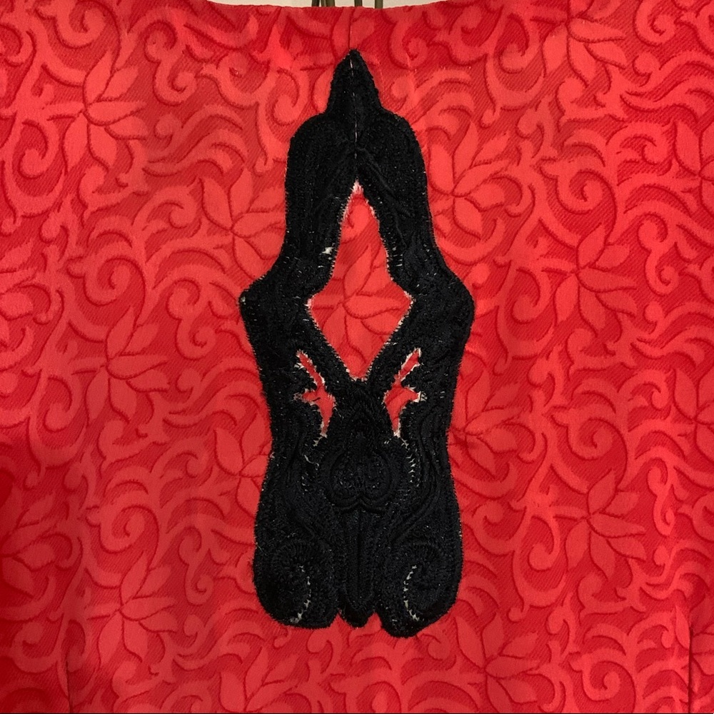 Beautiful Handmade OOAK Red and Black Kaftan - Picture 5 of 8
